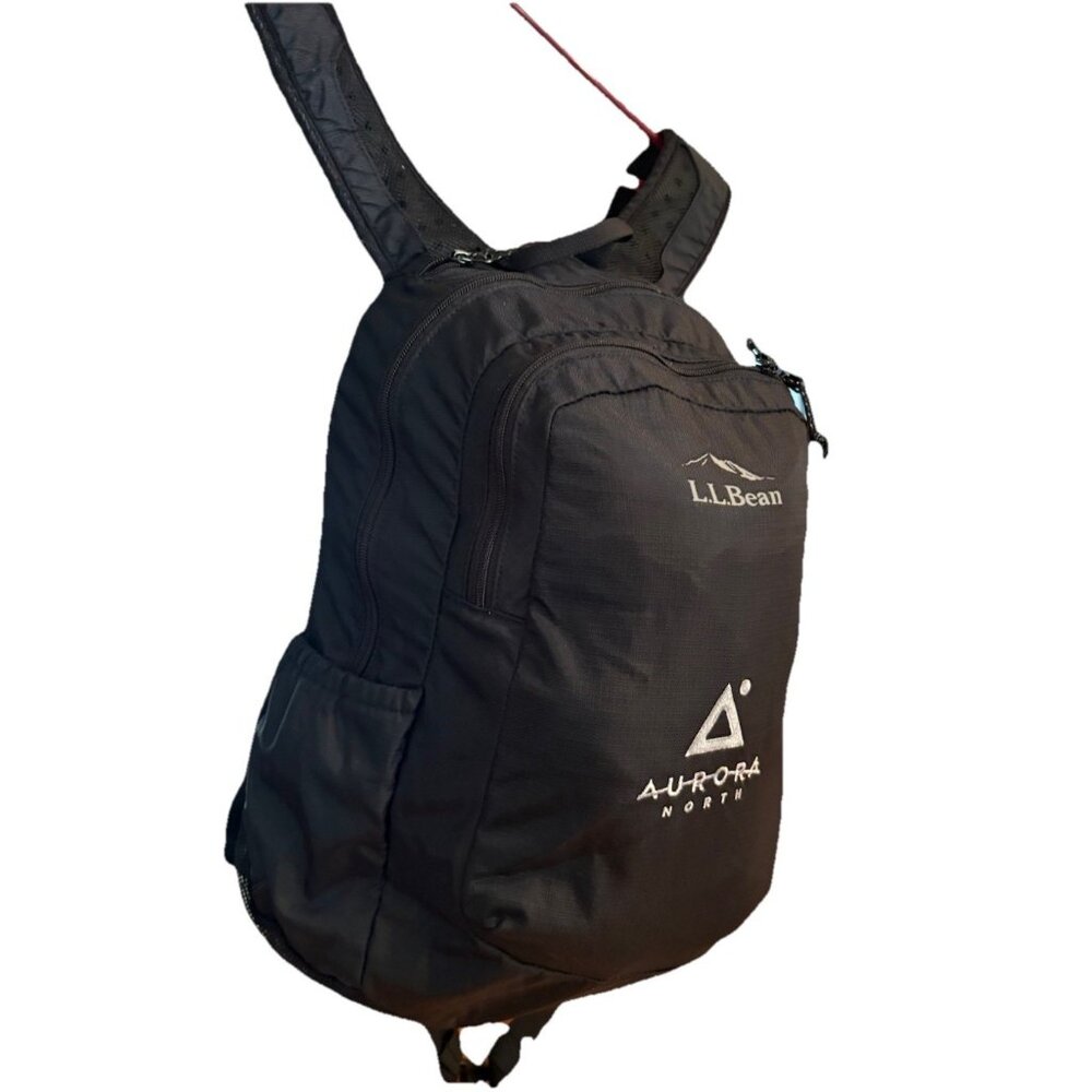 LL Bean Mountain Comfort Classic Black Backpack 20"Hiking College School‎ Nylon